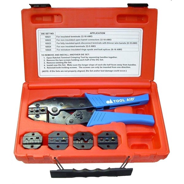 Sg Tool Aid CRIMPER KIT RATCHETING REMOVABLE JAWS 18920